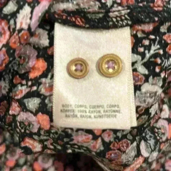 Maeve By Anthropologie Women's Floral Long Sleeve Blouse Size XX  Small - Picture 4 of 4